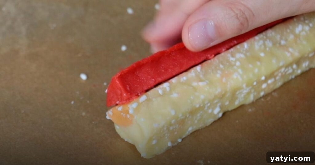 Slice-and-Bake Christmas Cookies: Simple Holiday Cookie Guide 12 Attaching the Santa head and Santa hat cookie dough