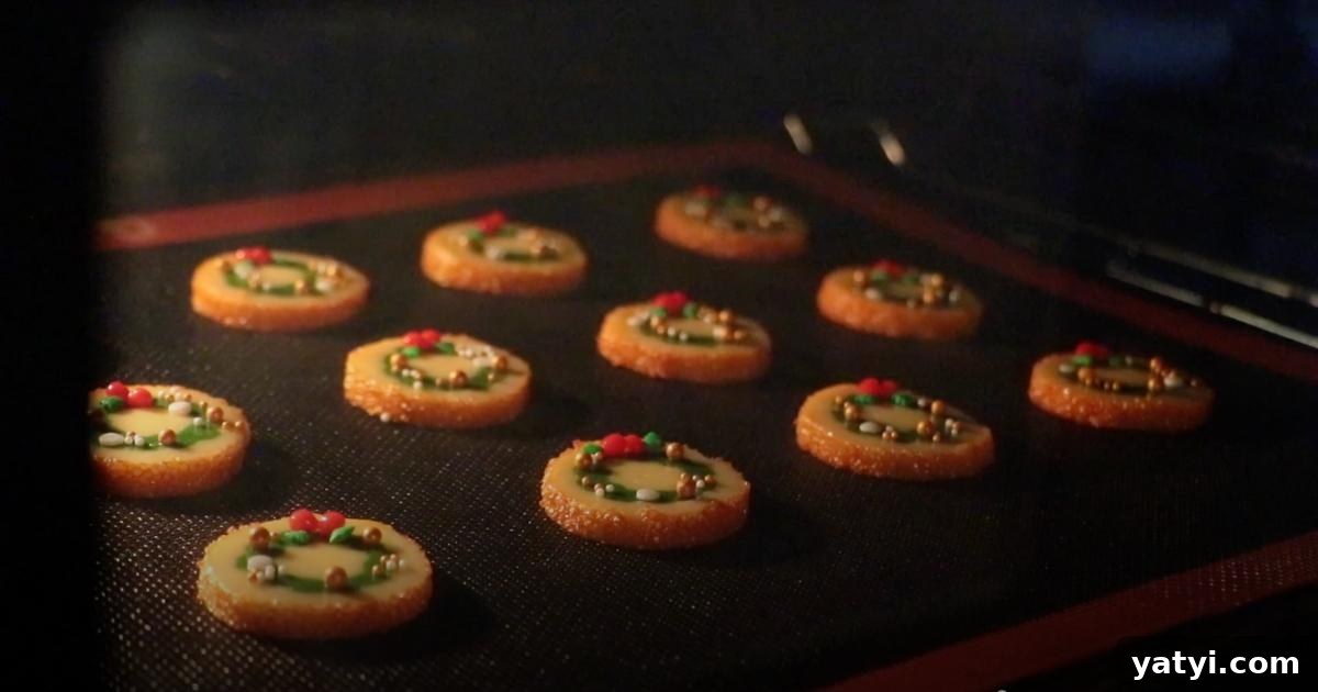 Slice-and-Bake Christmas Cookies: Simple Holiday Cookie Guide 17 wreath cookies right after they got in the oven