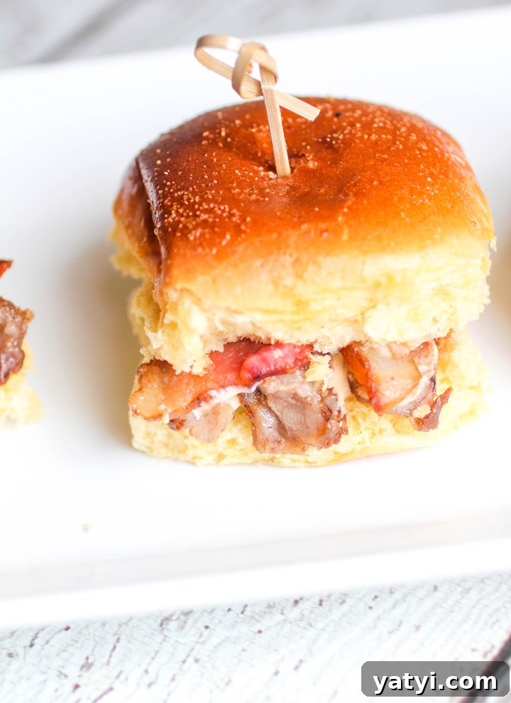 Grilled Bacon and Onion Ribeye Steak Sliders with Beer Cheese