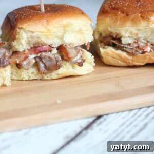 Grilled Bacon and Onion Ribeye Steak Sliders with Beer Cheese Featured Image