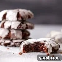 These rich and fudgy chocolate crinkle cookies have a hint of coffee and cinnamon that sets them apart. They're simply irresistible!