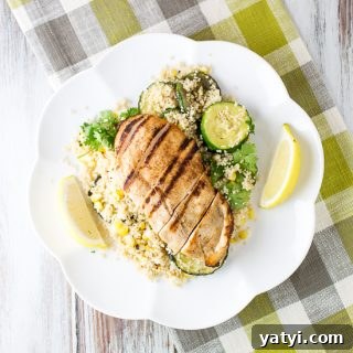 9 Grilled Chicken Breast Recipes to Fire Up Your Grill 4 Spicy Chicken with Corn and couscous salad