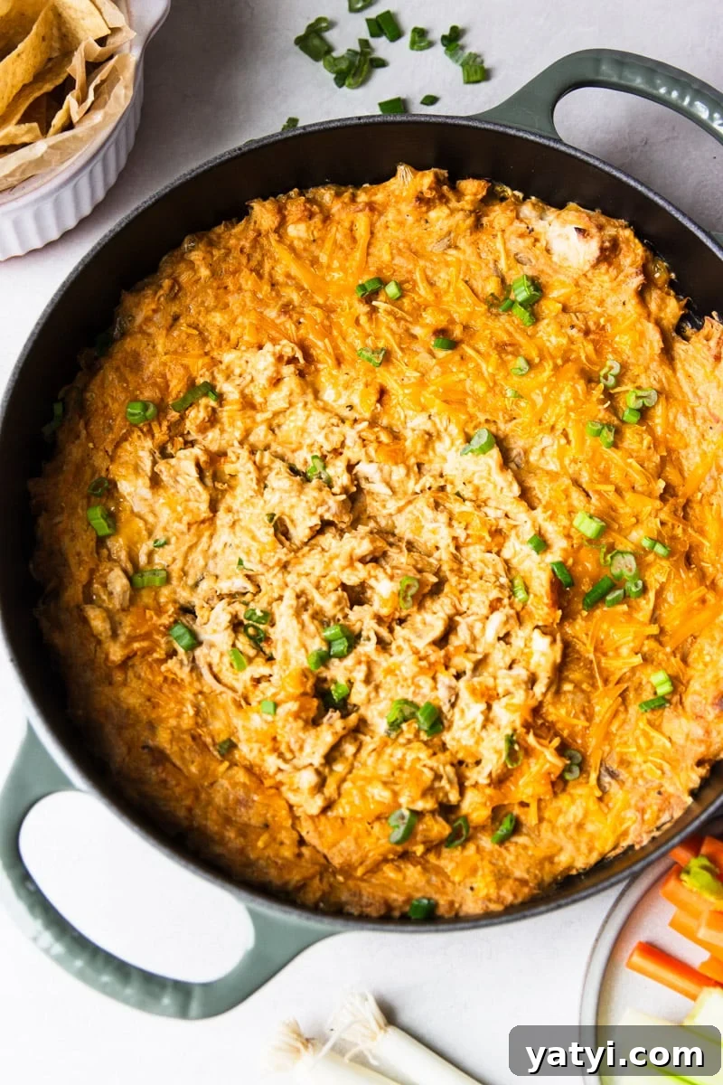 Creamy Buffalo Chicken Dip Recipe for Game Day or Parties 8 img 31619 7