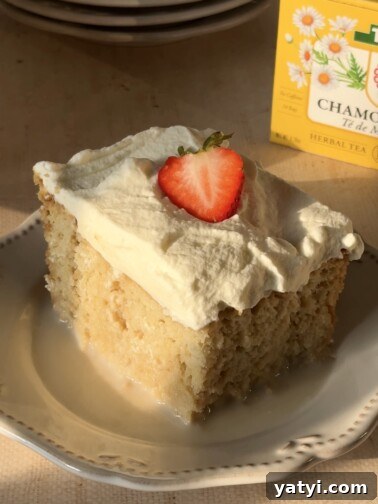 Chamomile Tres Leches Cake