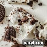 feature image of easy oreo bark