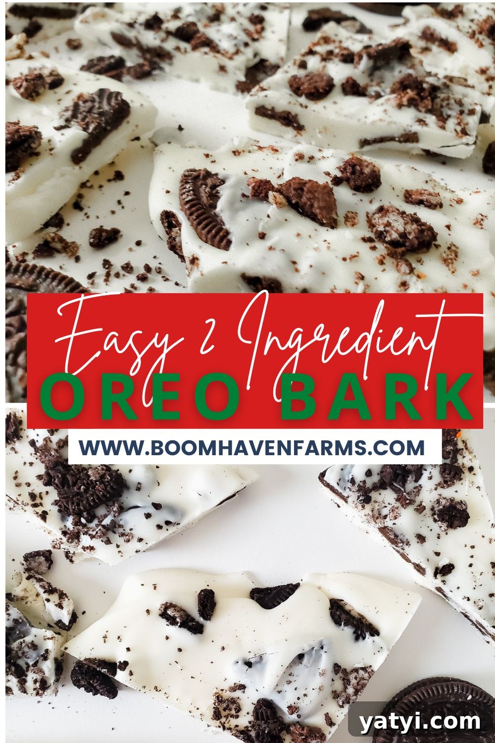 collage image or oreo bark