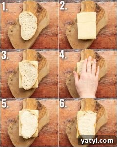 how to air fry a grilled cheese 6 step by step photos showing how to air fry a grilled cheese