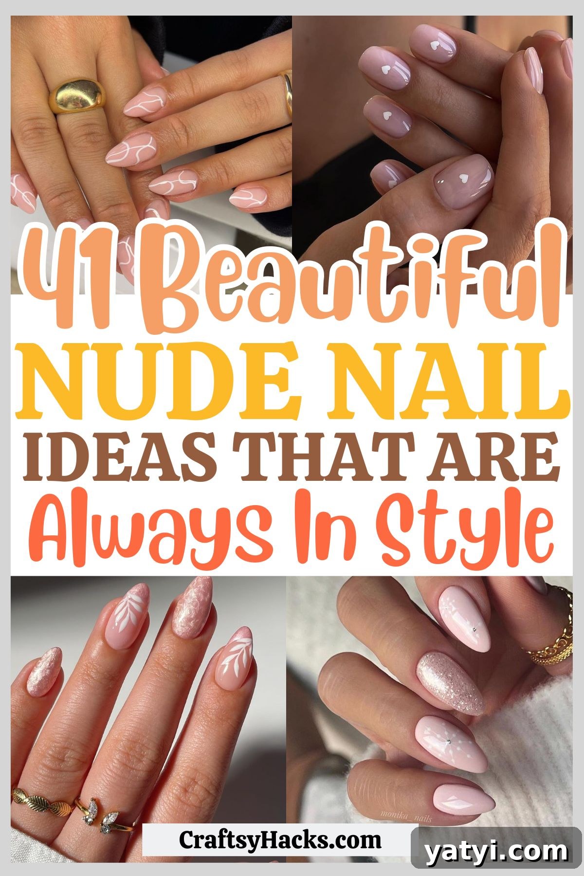 41 Chic Nude Nail Ideas You Can Create at Home 2 nude nail ideas
