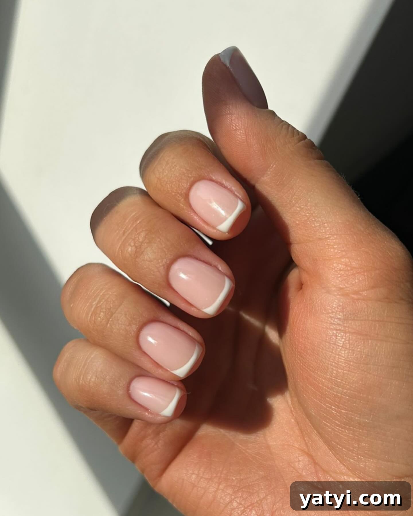 41 Chic Nude Nail Ideas You Can Create at Home 12 10. Perfect Nude French Manicure