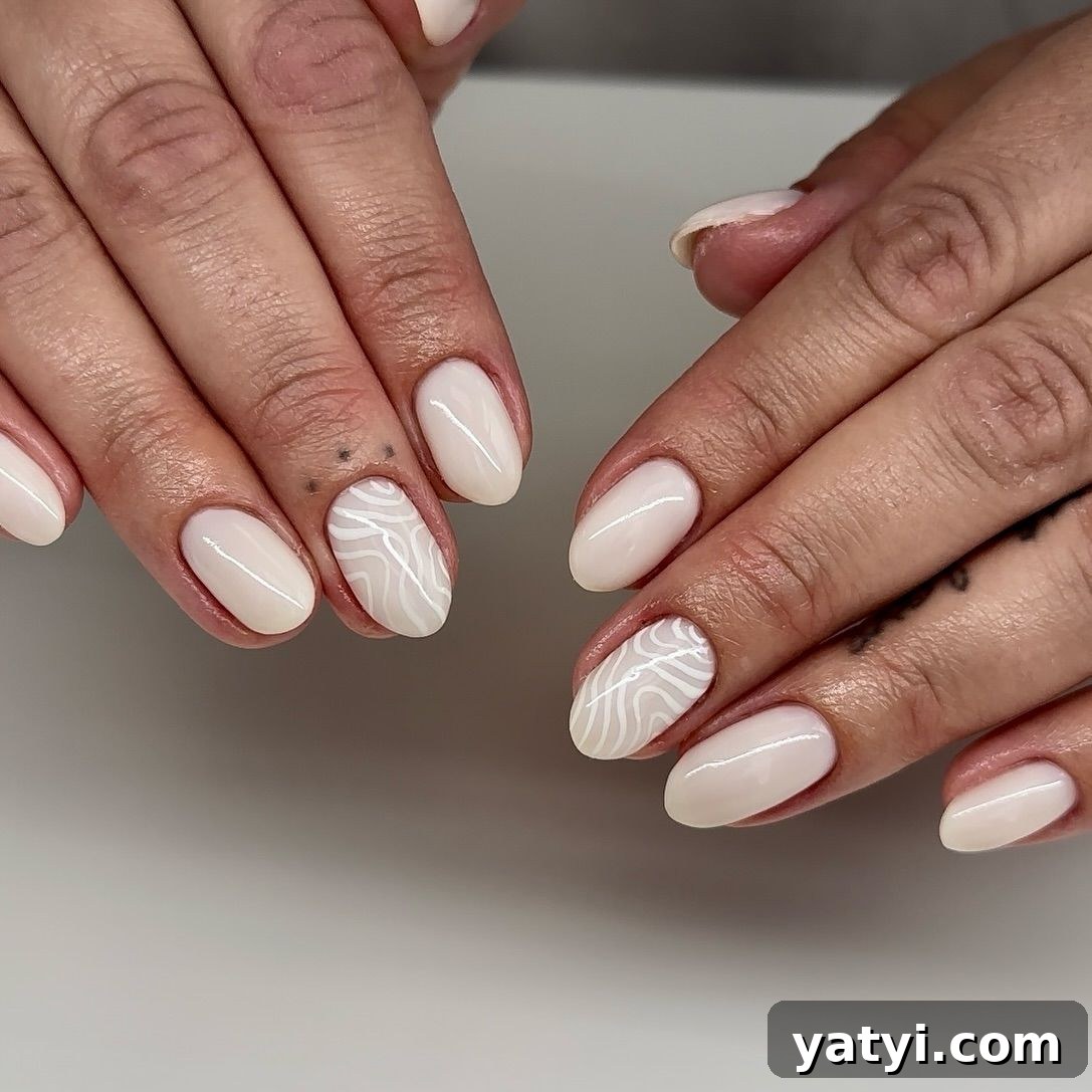 41 Chic Nude Nail Ideas You Can Create at Home 25 23. White Nudes