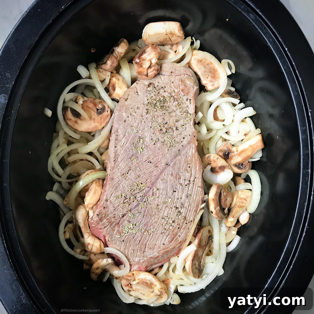 Slow-Cooked Beef with Mushrooms: Tender Pot Roast in a Crockpot 3 Beef slow cooks with mushrooms for a healthy meal the entire family will enjoy. Make this paleo, whole30, low-carb roast in your slow cooker or Instant Pot!