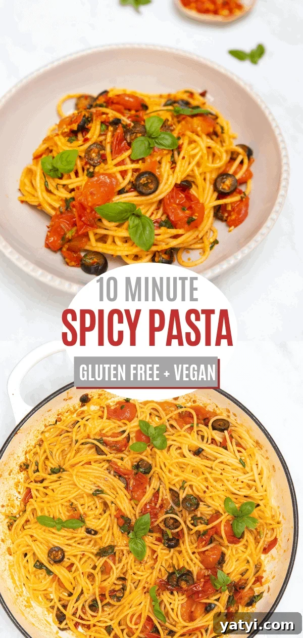 15-Minute Spicy Pasta Recipe: Quick Fiery Dinner 6 10 minute spicy pasta Pinterest