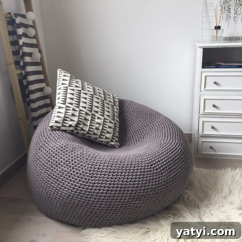7 Organic Non-Toxic Bean Bag Chair Brands and Sustainable Fill Options 9 natural non toxic pouf ottoman from looping home on etsy