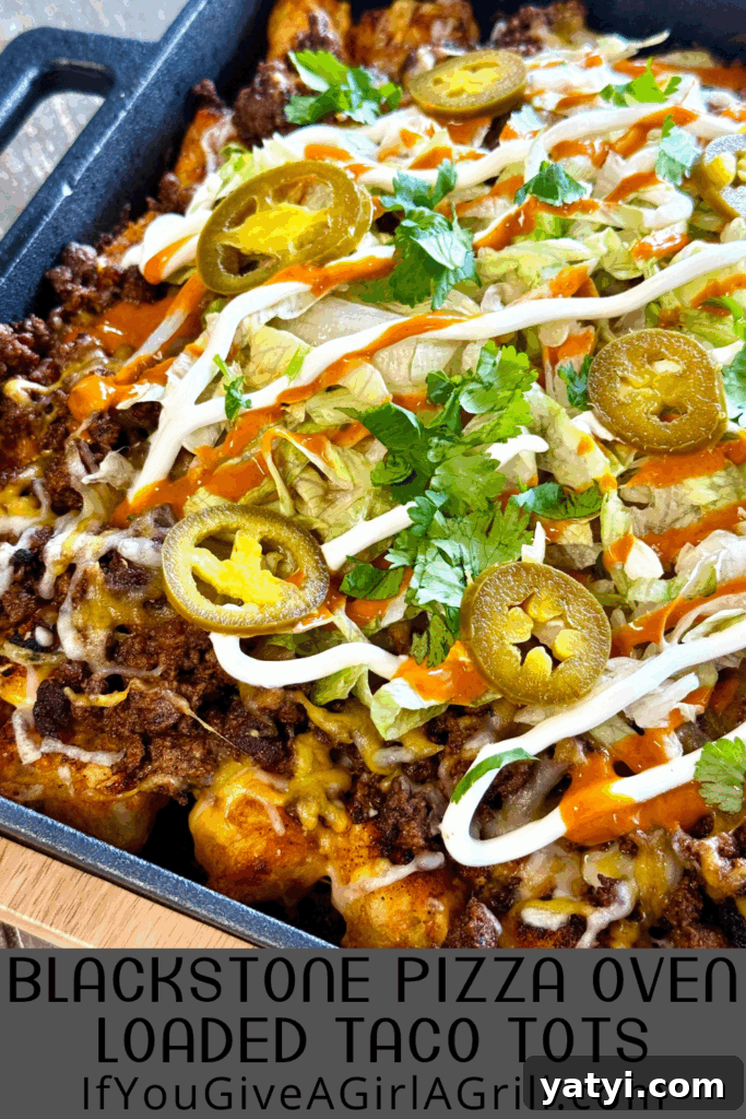 Loaded Taco Tater Tots Made in a Blackstone Pizza Oven 15 img 35562 16