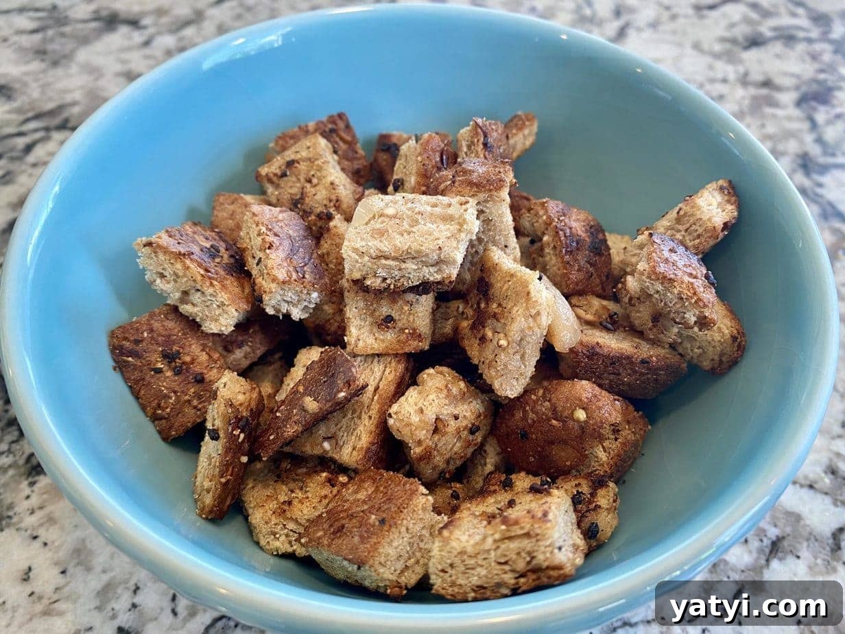 Charred Romaine Caesar Salad with Garlic Croutons 6 Crispy Garlic Croutons