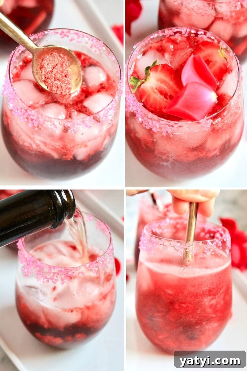 festive valentines day drinks