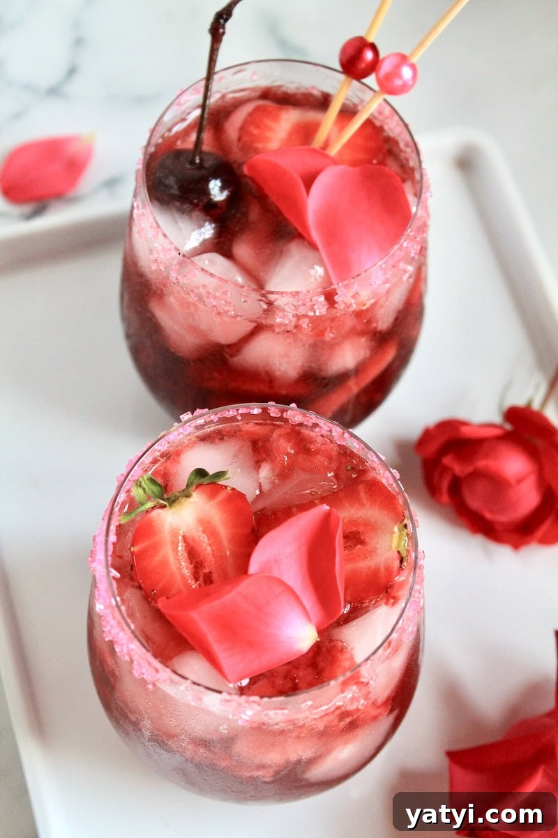 easy valentine's day cocktail