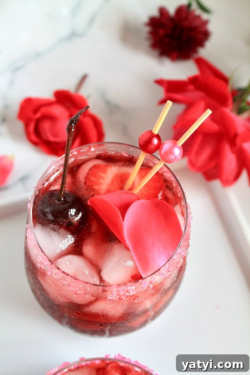 easy valentine's day cocktail