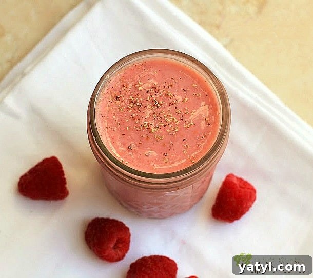 Raspberry Vanilla Chai Smoothie | EricasRecipes.com