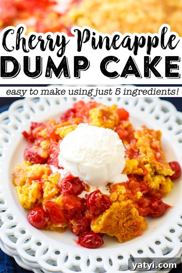 Cherry Pineapple Dump Cake Recipe: Quick No-Fuss Dessert 6 dump cake with ice cream