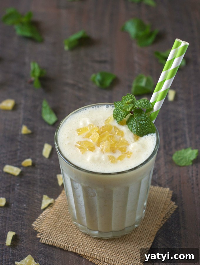 Ginger Pineapple Lassi Recipe + Amazon Giveaway Inside 2 Ginger Pineapple Lassi
