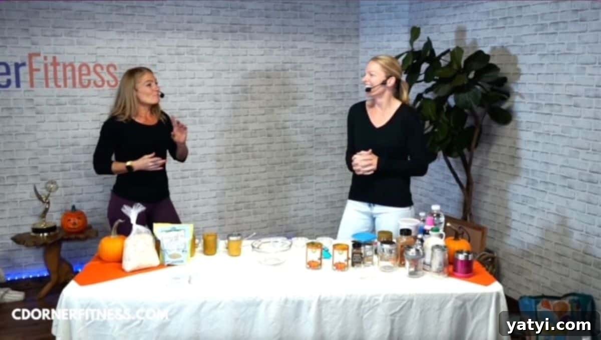 Creamy Pumpkin Overnight Oats Recipe for Fall Breakfast 4 Ingredients and utensils for making pumpkin overnight oats displayed on a table.
