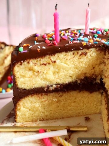 classic vanilla birthday cake