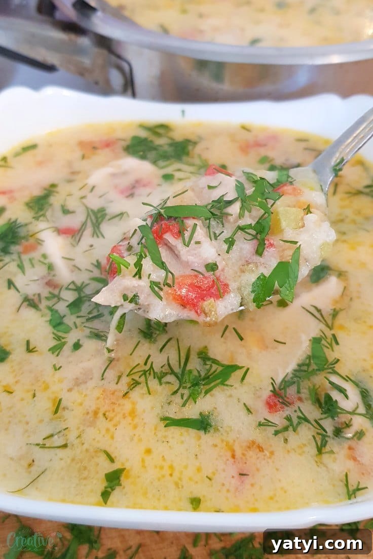 Greek chicken soup
