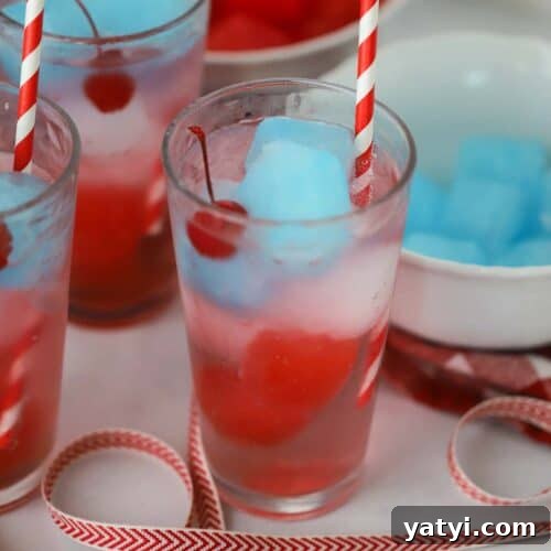 Refreshing Patriotic Punch Recipe for Summer Gatherings 6 red white and blue punch in a glass