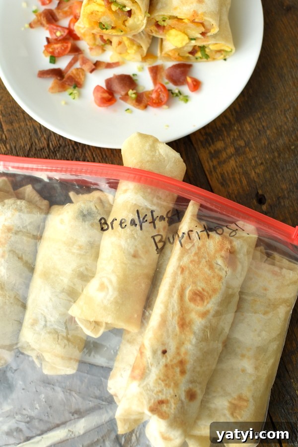 Make-Ahead Freezer Breakfast Burritos for Busy Mornings 3 freezer friendly breakfast burritos
