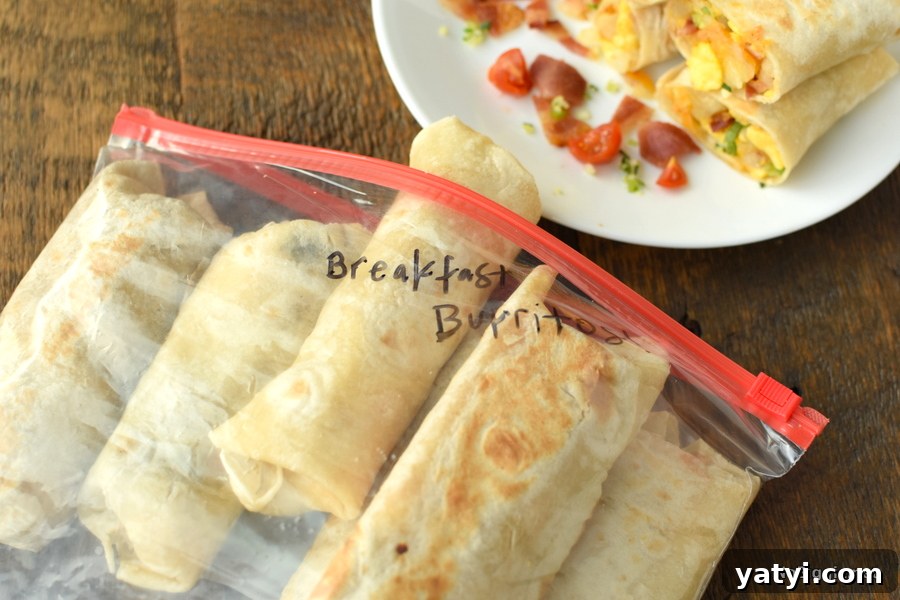 Make-Ahead Freezer Breakfast Burritos for Busy Mornings 6 freeze breakfast burritos