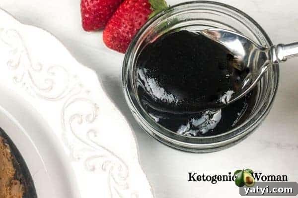 jar of chocolate sauce for cheesecake