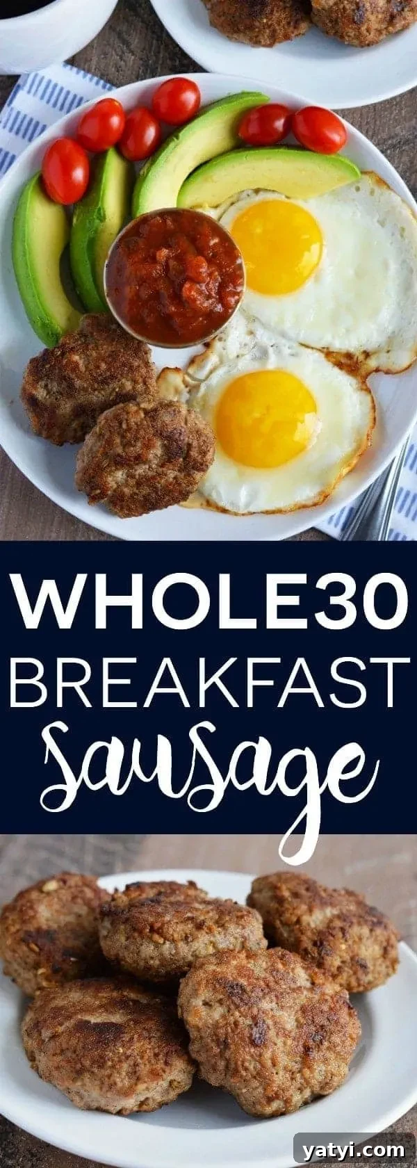 Whole30 Breakfast Sausage Recipe | Paleo, Low-Carb Morning Meal 7 Whole30 Breakfast Sausage collage