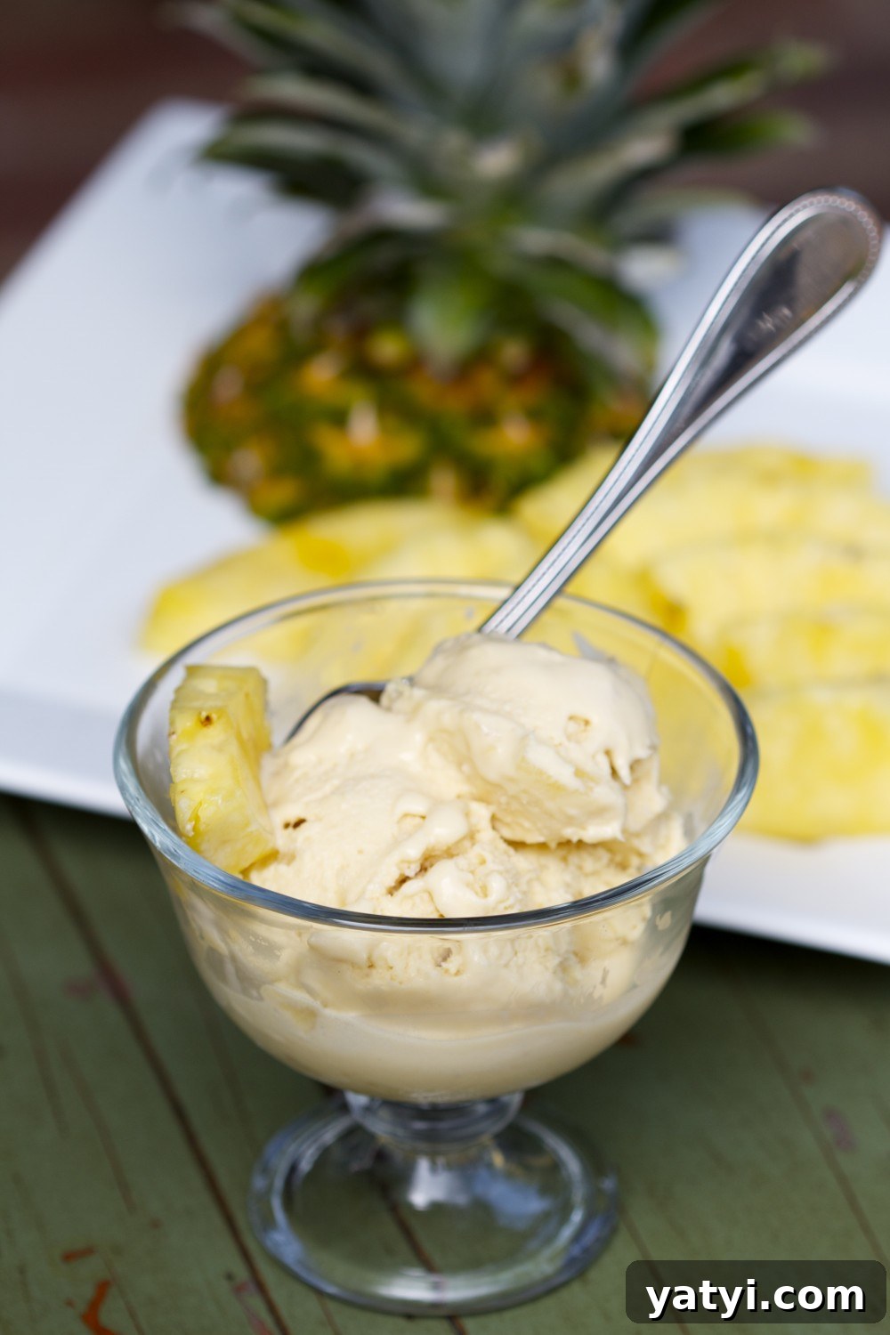 Pineapple Coconut Ice Cream @PaleoSpirit