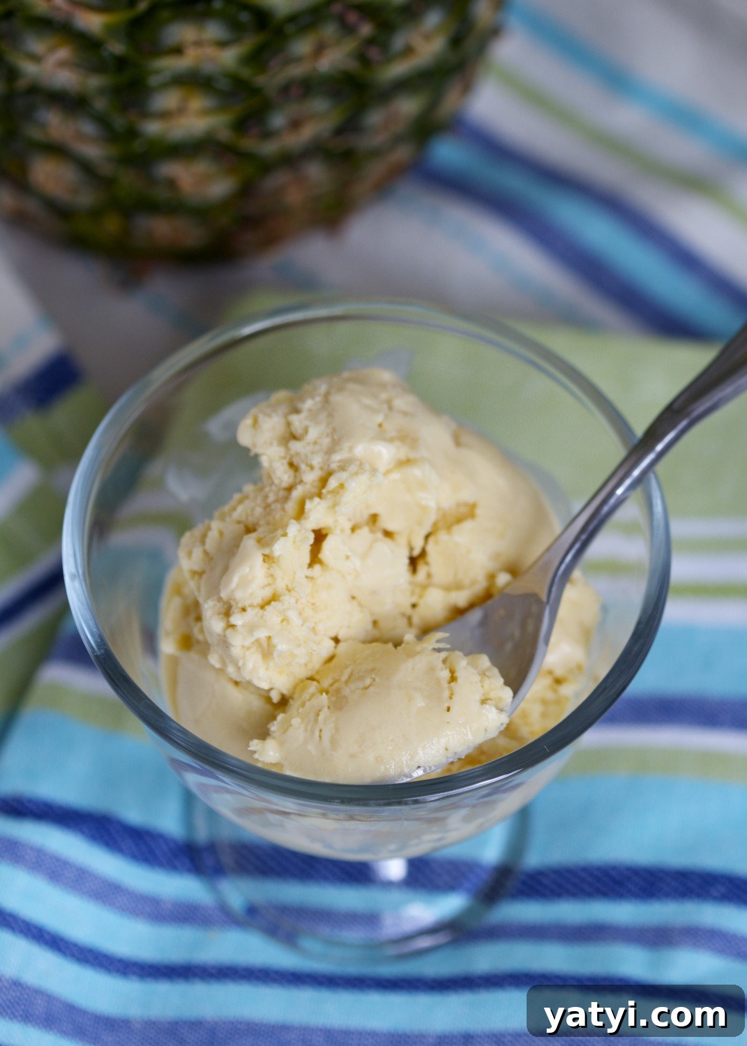 Pineapple Coconut Ice Cream @PaleoSpirit