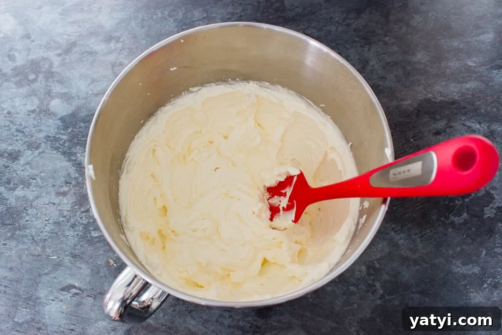 Bonfire Cupcakes Recipe: How to Make Campfire-Style Treats 9 Buttercream frosting in the bowl of an electric stand mixer.