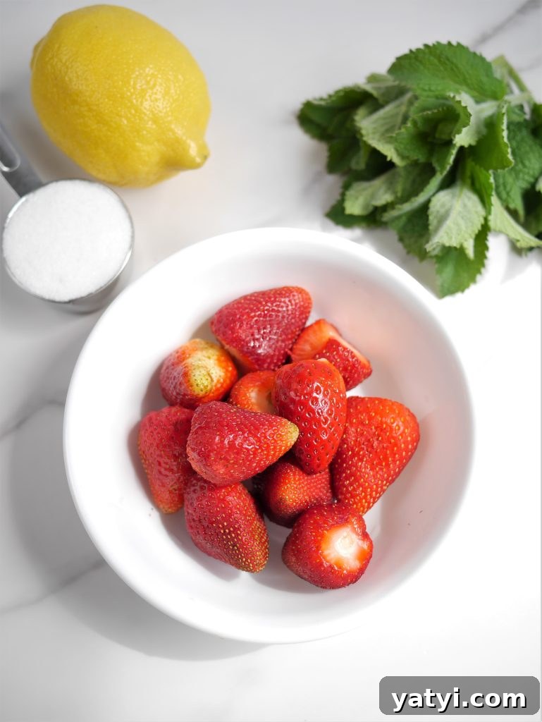 Frosty Strawberry Mint Lemonade Recipe (Refreshing Summer Drink) 3 img 6540 2