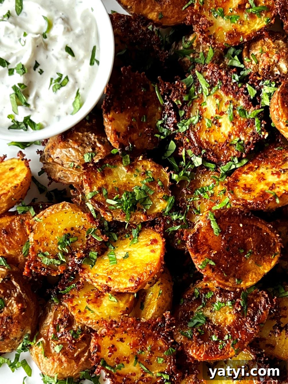 Crispy Parmesan Ranch Potatoes