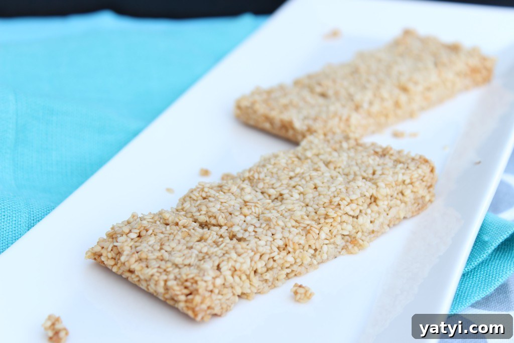 Healthy sesame snaps