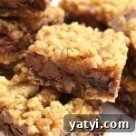 Chewy Caramelita Bars: Salted Caramel Brownie Squares 8 Caramelitas are buttery and chewy oat bars with a layer of chewy caramel and chocolate chips. Sweet, buttery, chewy and melty!