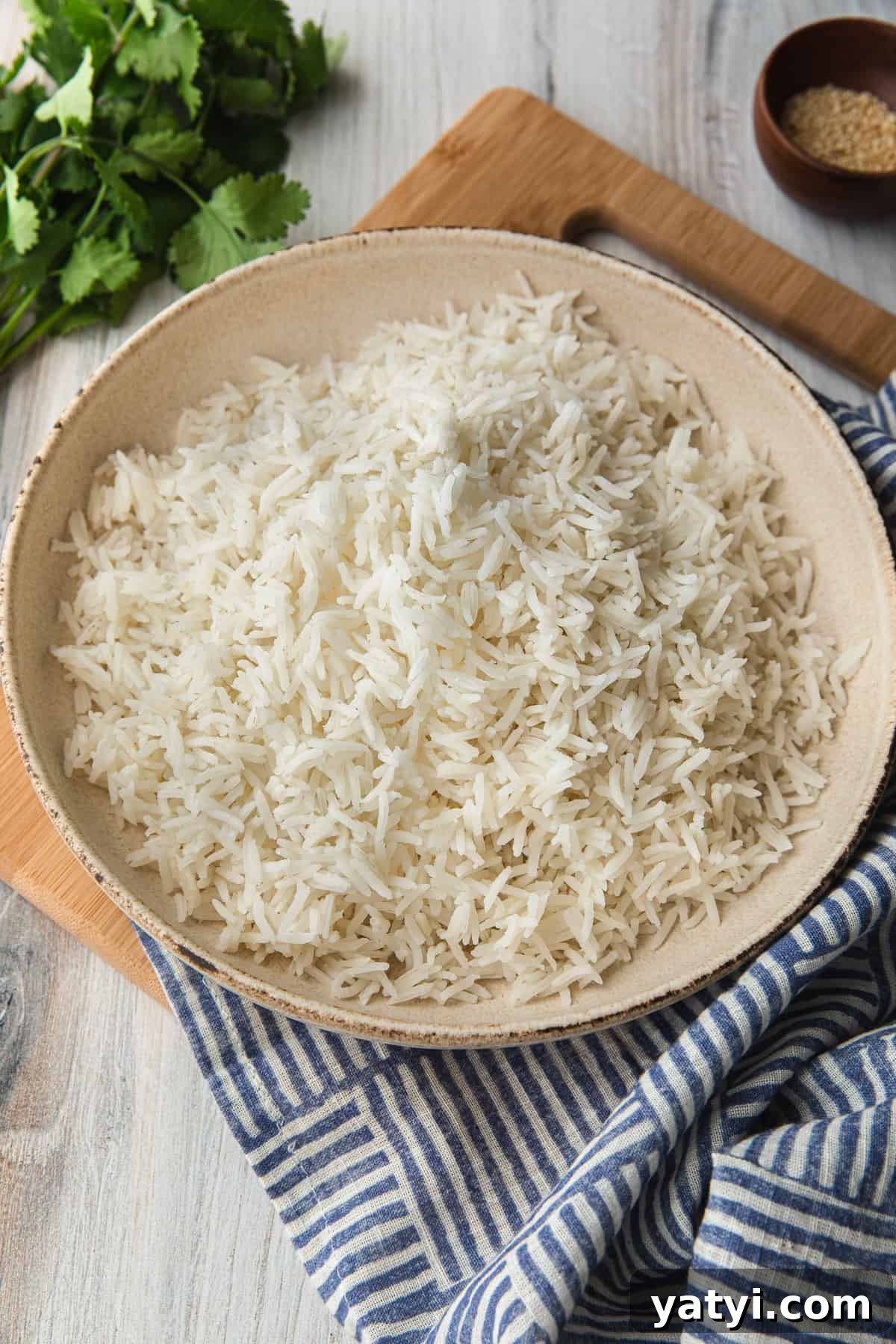 Perfect Instant Pot Basmati Rice Recipe in 15 Minutes 2 a bowl of basmati rice