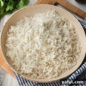 a bowl of basmati rice