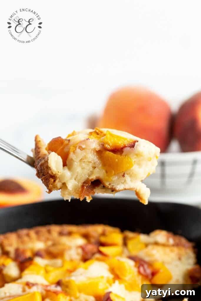 Upside Down Peach Cobbler