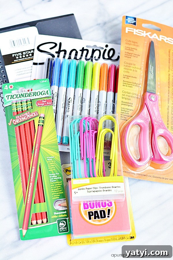 Back-to-School Emergency Kit Printable Labels for Parents 3 Back to school supplies