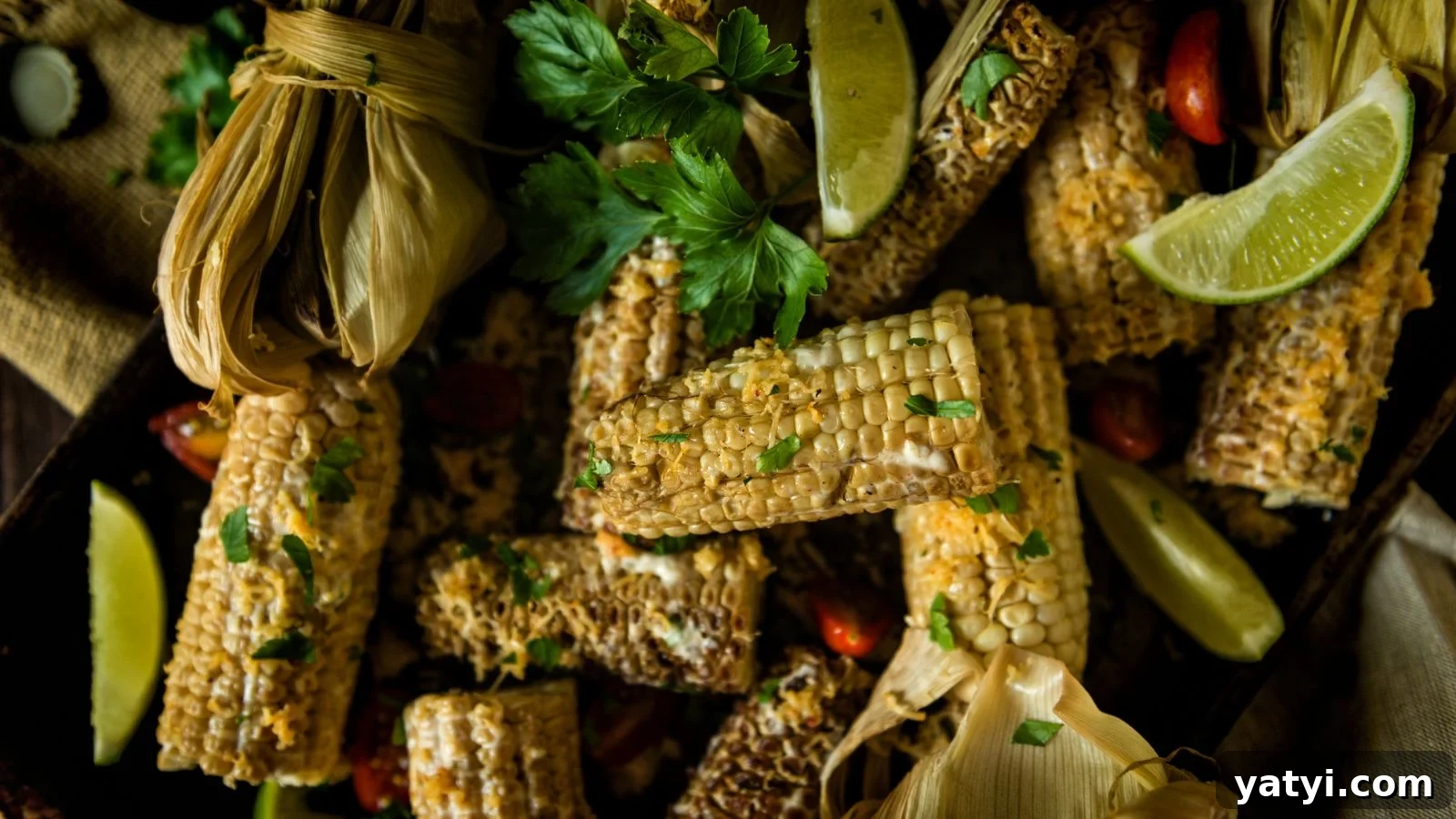 19 Holiday Side Dishes to Balance Your Festive Meal 11 Smoked corn on the cob with charred kernels and a rich smoky aroma.