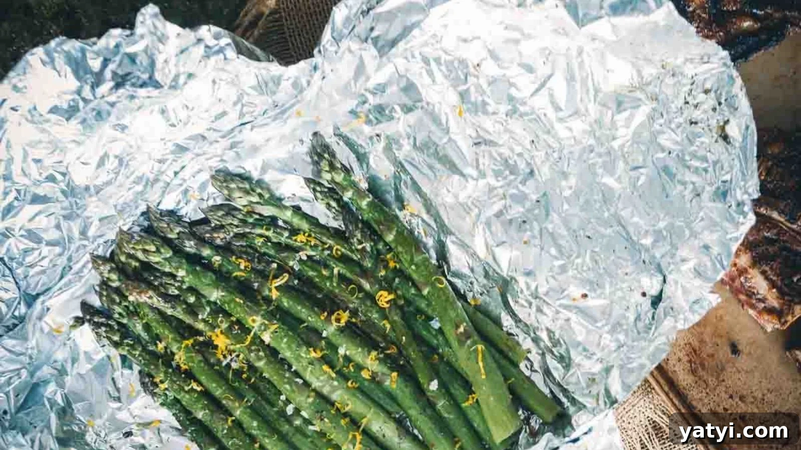 19 Holiday Side Dishes to Balance Your Festive Meal 16 Grilled asparagus in foil cooked until tender with lightly charred tips.