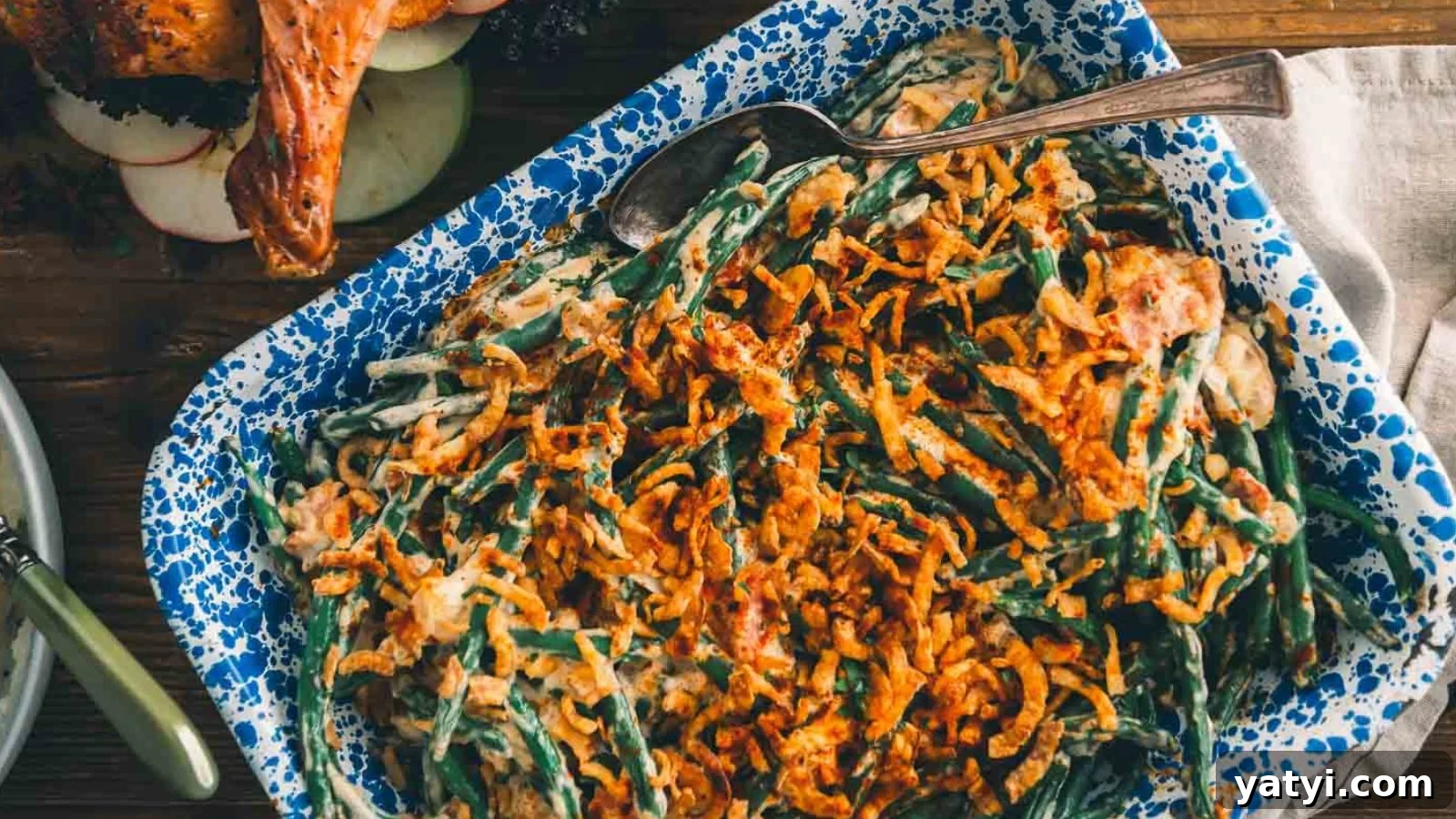 19 Holiday Side Dishes to Balance Your Festive Meal 3 Creamy keto green bean casserole with a golden, bubbly topping.