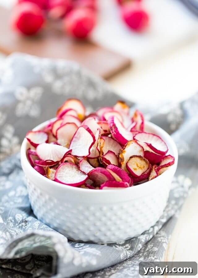 Crispy Oven-Baked Radish Chips Recipe 2 Baked Radish Chips