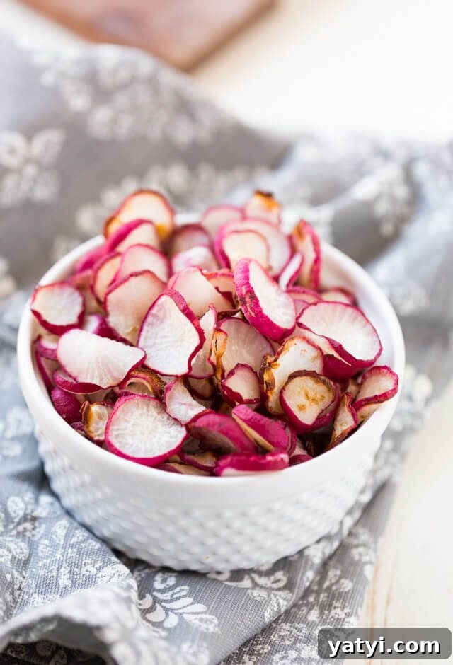 Crispy Oven-Baked Radish Chips Recipe 5 Baked Radish Chips