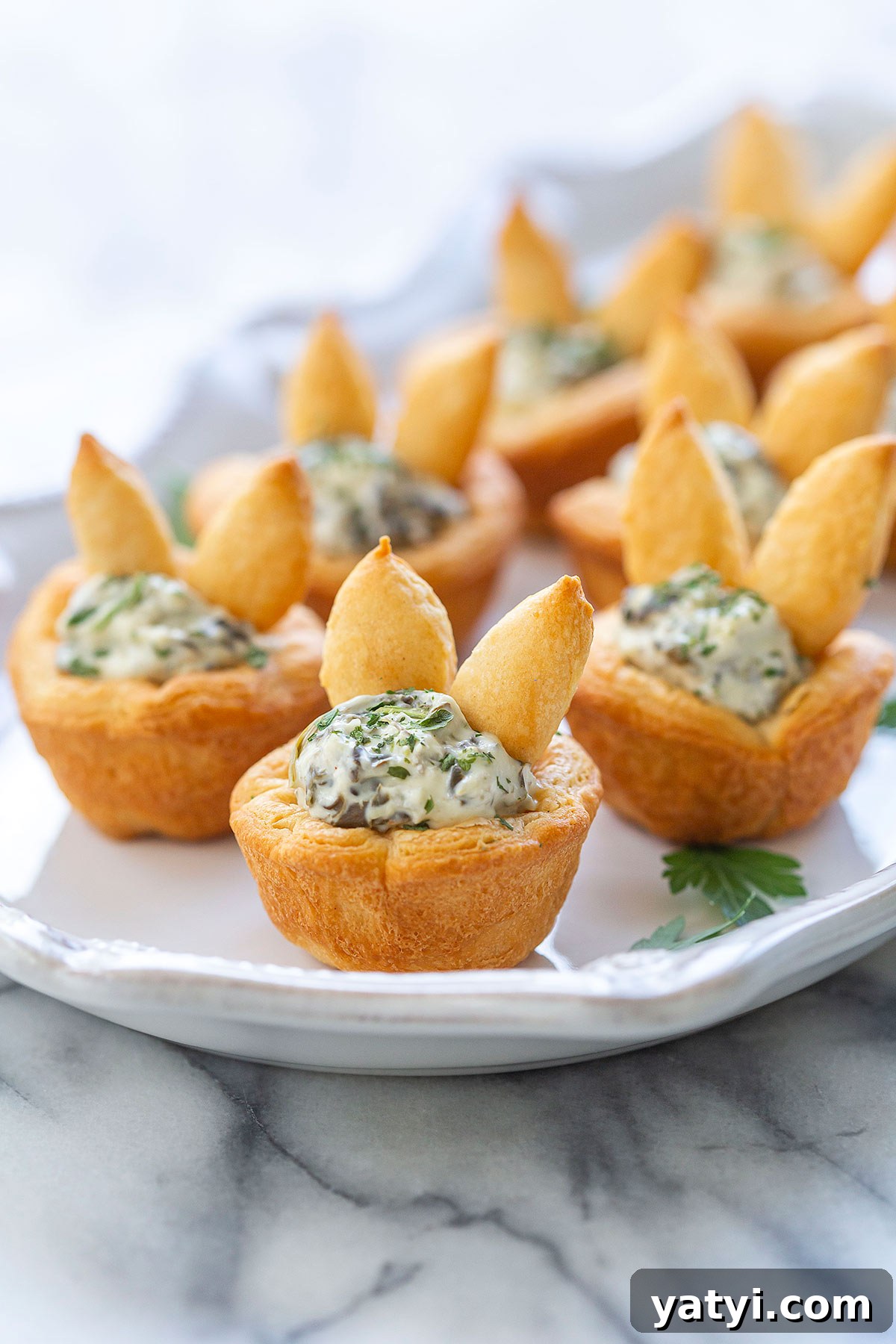 Easter Bunny Crescent Bites Appetizer